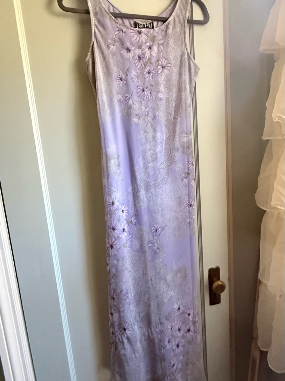 City Triangles Lavender Floral Maxi Dress
